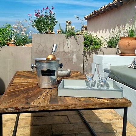 Townhouse Mougins In The Old Village, Fantastic View, Sea And Mountains Esterno foto