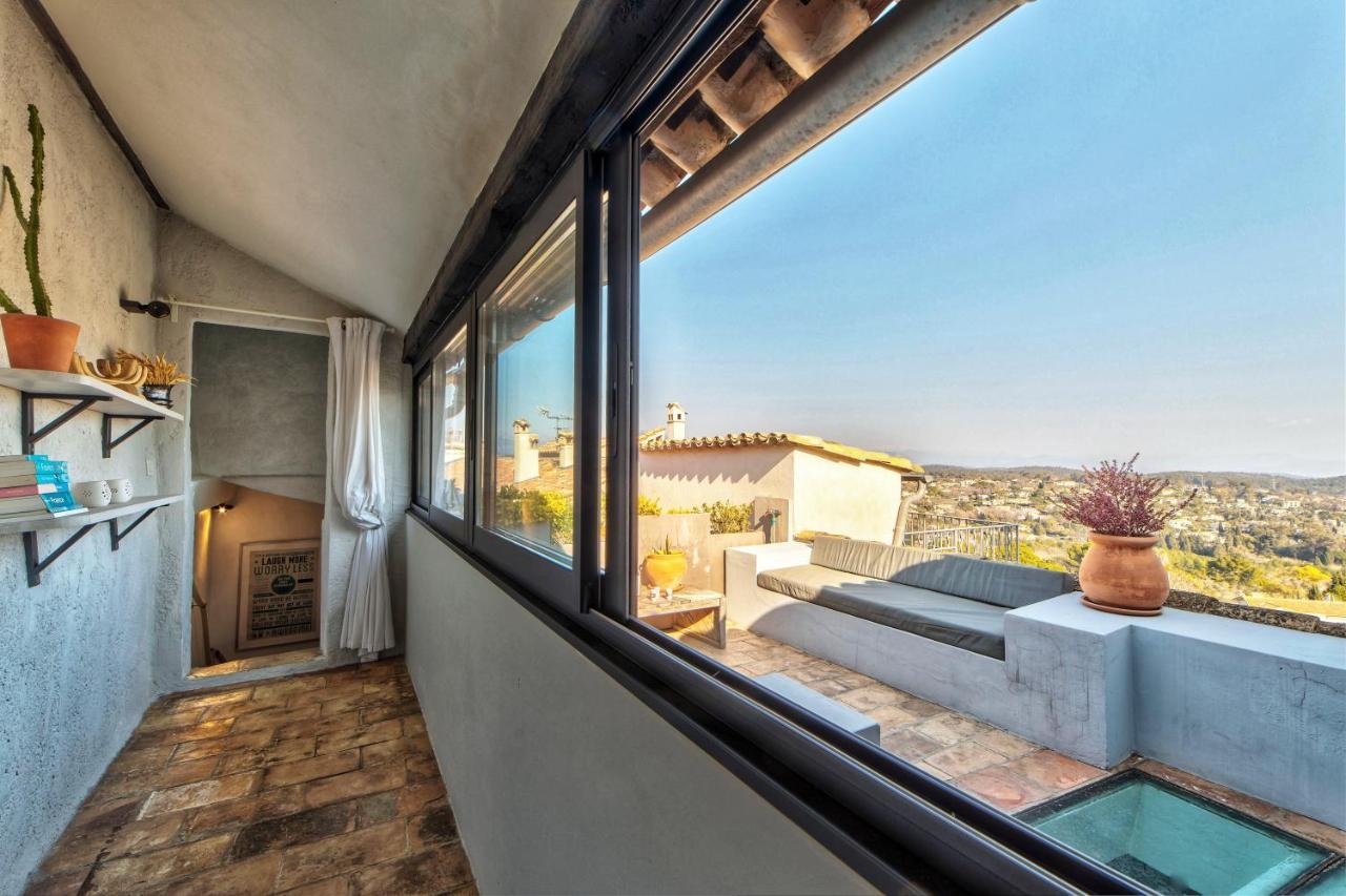 Townhouse Mougins In The Old Village, Fantastic View, Sea And Mountains Esterno foto